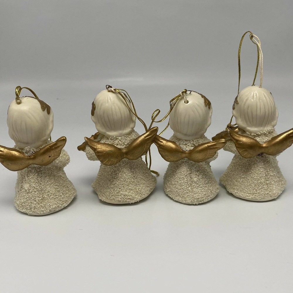 Vtg Lincolnshire Collection Jade Porcelain Christmas Angel Ornament